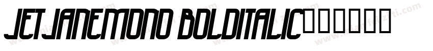 JetJaneMono BoldItalic字体转换